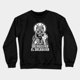 Old School Lich (Black) Crewneck Sweatshirt